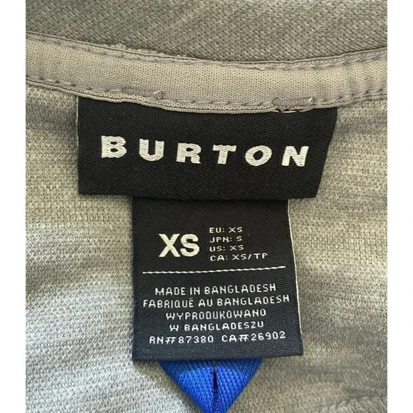 NWT Burton Multipath Grid Crew Sweatshirt Gray XS New - Picture 4 of 4